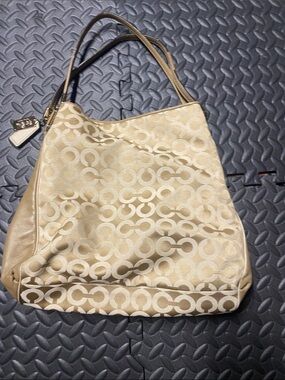 Coach Madison Op Art Sateen  Phoebe Shoulder Bag 26448
